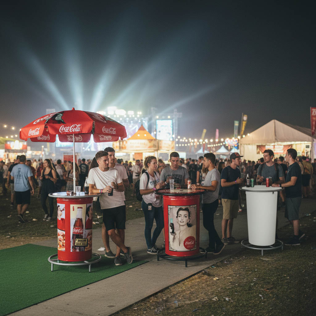 Augstais bāra krēsls un galds festival