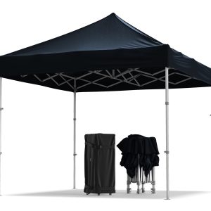 Tirdzniecības telts 3x3 Scandipro Mini - 3x3m, Musta (Pantone Black 6C)