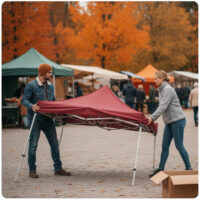 Pop Up telts uzstādīšana 4 minūtēs