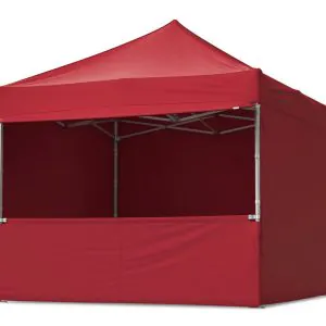 Pop Up telts 3x3 sienaarega sarkans