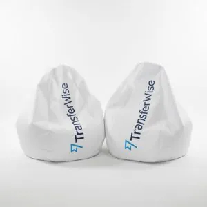 TransferWise pūšļa krēsli, reklāmas proaudumsts